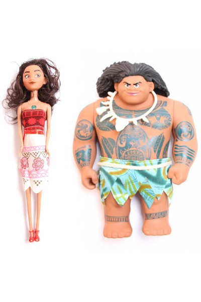 Кукла MOANA комплект Бог Мауи и Ваяна - фото