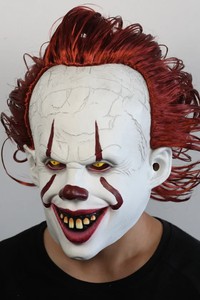 Латексная маска Клоуна Пеннивайз "Оно" (IT) Стивена Кинга - фото