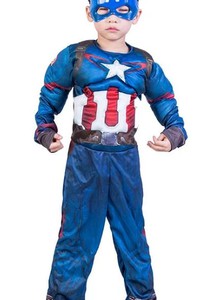 Праздничный карнавальный костюм Капитан Америка для мальчика - Captain America, Superhero, Carnival, Disney - фото