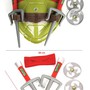 Боевой набор Рафаэля "Черепашки Ниндзя" : маска, панцирь, 2 сюрикена, кинжалы Саи - фото