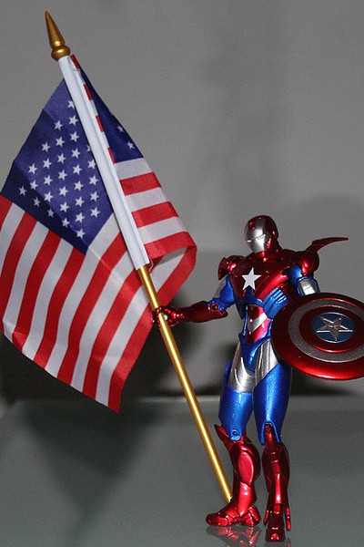 Фигурка 7" Marvel New Iron Man Captain America combo - фото